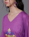 Shop Women's Purple Ethnic Motif Printed Kaftan Kurta