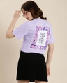 Shop Women's Purple Find A Way or Make One Typography Oversized T-shirt-Design