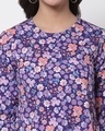 Shop Women's Purple Floral Print Top
