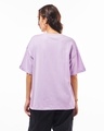 Shop Women's Purple Friends Life Graphic Printed Oversized T-shirt-Full