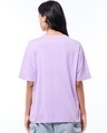 Shop Women's Purple Girl Boss Graphic Printed Oversized T-shirt