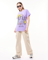 Shop Women's Purple Goodness of Fresh Graphic Printed Boyfriend T-shirt-Full