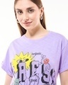 Shop Women's Purple Goodness of Fresh Graphic Printed Boyfriend T-shirt