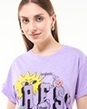 Shop Women's Purple Goodness of Fresh Graphic Printed Boyfriend T-shirt