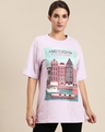 Shop Women's Purple Graphic Print Oversized T-Shirt-Design