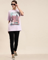 Shop Women's Purple Graphic Print Oversized T-Shirt