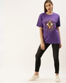 Shop Women's Purple Graphic Print T-shirt