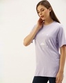 Shop Women's Purple Graphic Print T-shirt-Design