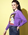 Shop Women's Purple Graphic Printed Sweatshirt-Design