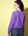Shop Women's Purple Graphic Printed Sweatshirt-Full