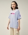 Shop Women's Baby Lavender Gumgumnomi Graphic Printed Oversized T-shirt-Full