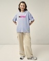 Shop Women's Baby Lavender Gumgumnomi Graphic Printed Oversized T-shirt