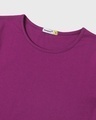 Shop Women's Purple Hangin Astronaut Graphic Printed T-shirt