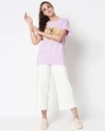 Shop Women's Purple Hanging Mickey Boyfriend T-shirt-Design