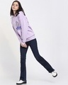 Shop Women's Purple Have Brains Graphic Printed Oversized Hoodies-Full