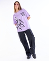 Shop Women's Purple Have Class Graphic Printed Oversized T-shirt