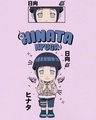 Shop Women's Purple Hinata Hyuga Graphic Printed Boyfriend T-shirt