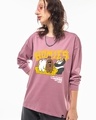 Shop Women's Purple Homies Graphic Printed Oversized T-shirt-Front