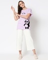 Shop Women's Purple I Decide My Vibe Graphic Printed Boyfriend Fit T-shirt-Design