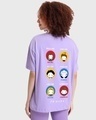 Shop Women's Purple I'll Be There For You Graphic Printed Oversized T-shirt-Design