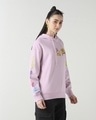 Shop Women's Purple Into the Adventure Sweat Graphic Printed Oversized Hoodies-Full