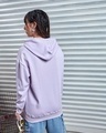 Shop Women's Purple Is It Caturday Graphic Printed Oversized Hoodies-Design