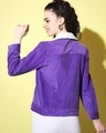Shop Women's Purple Corduroy Jacket-Full