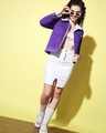 Shop Women's Purple Corduroy Jacket