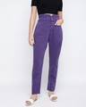 Shop Women's Purple Jeans-Front