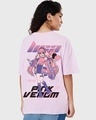 Shop Women's Purple K-Pop Princess Graphic Printed Oversized T-shirt-Design