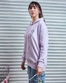 Shop Women's Purple Lazy Garfeild Graphic Printed Oversized Hoodies-Full