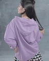 Shop Women's Purple Loose Fit Hoodie-Design