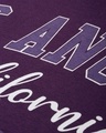 Shop Women's Purple Los Angeles Typography Oversized T-shirt
