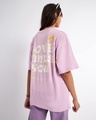 Shop Women's Lavender Love Finds You Graphic Printed Oversized T-shirt-Front