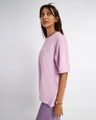 Shop Women's Lavender Love Finds You Graphic Printed Oversized T-shirt-Design