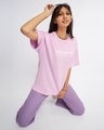 Shop Women's Lavender Love Finds You Graphic Printed Oversized T-shirt-Full