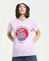 Shop Women's  Purple Love Ramen T-shirt-Front