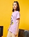 Shop Women's Purple Magical Mickey Graphic Printed Boyfriend T-shirt-Design