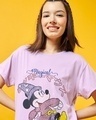 Shop Women's Purple Magical Mickey Graphic Printed Boyfriend T-shirt