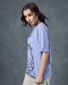 Shop Women's Baby Lavender Master Graphic Printed Oversized T-shirt-Full