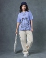 Shop Women's Baby Lavender Master Graphic Printed Oversized T-shirt