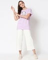 Shop Women's Purple Music Cute Graphic Printed Boyfriend T-shirt-Design