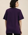 Shop Women's Purple Newyork Typography Oversized T-shirt-Design