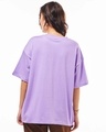 Shop Women's Purple Nobody Move Graphic Printed Oversized T-shirt-Full