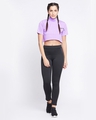 Shop Women's Purple Not Like The Others Typography Comfort Fit Crop Top