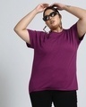 Shop Women's Purple Not So Wine Plus Size T-shirt-Front