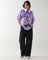 Shop Women's Purple Ok Karen Graphic Printed Oversized T-shirt