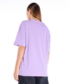 Shop Women's Purple Out of Your League Graphic Printed Oversized T-shirt-Full