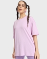 Shop Women's Purple Oversized Fit T-shirt-Front