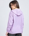 Shop Women's Purple Oversized Hooded Windcheater Jacket-Design